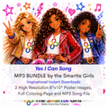 Yes I Can Song MP3, Poster and Coloring Page BUNDLE by the Smartte Girls