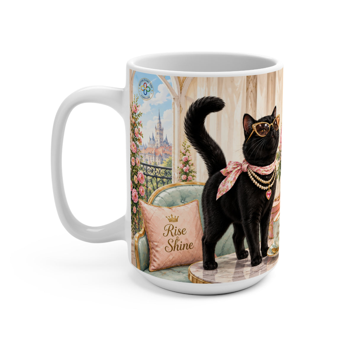 Today is Going to Be a Great Day - 15 oz Funny Cat Mug, Coffee Cup