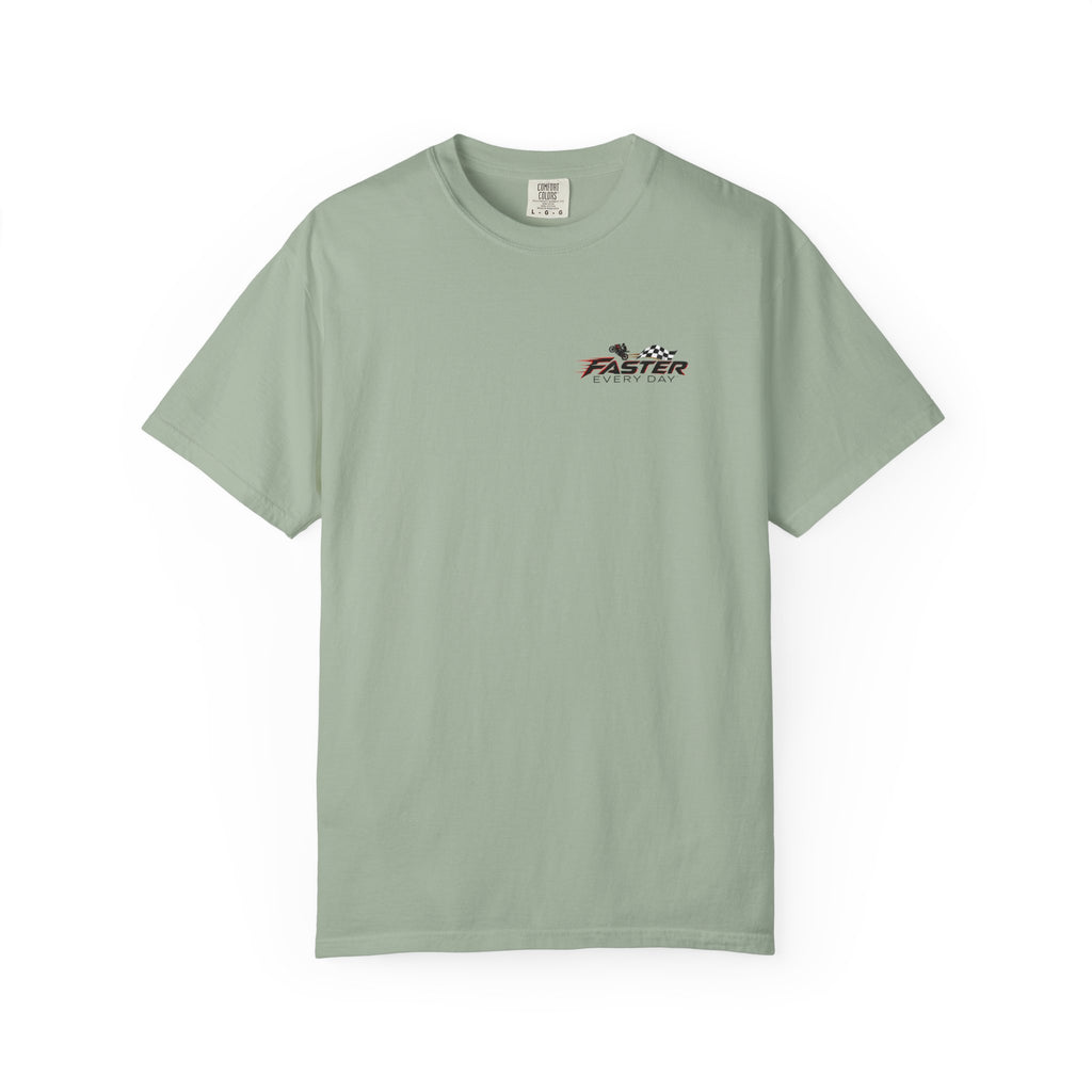 Fearless - Fear May Speak, But It No Longer Decides | Motorcycle Wheelie Tee | Front Logo and Back Print