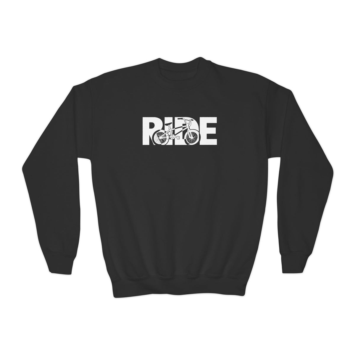 RIDE BMX Youth Sweatshirt | BMX Bike Graphic | Kids Youth Crewneck