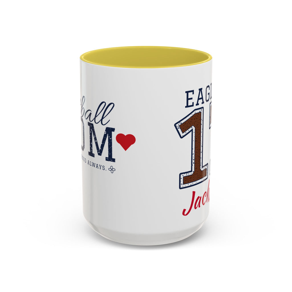 Personalized Football Mom Mug - Proud Today. Proud Always. | Custom Team Name, Number & Player Name | Football Dad, Grandma Gift | 15 oz