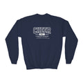 Cheer Inc. Tumbling Division Youth Sweatshirt | Courage in the Takeoff, Confidence in the Landing | Girls Cheer Youth Crewneck