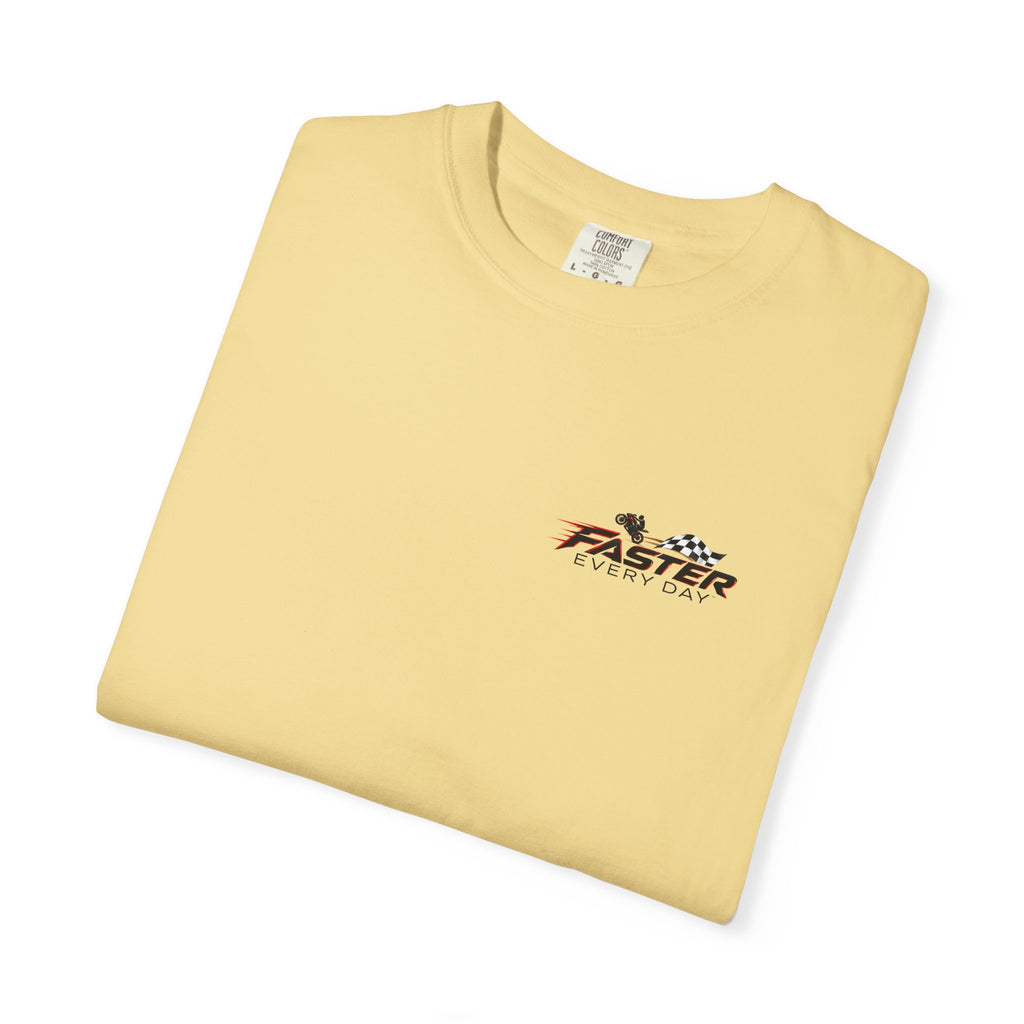 Excellence - The Highest Standards Create the Greatest Achievements | Motorcycle Racing Tee | Front Logo and Back Print