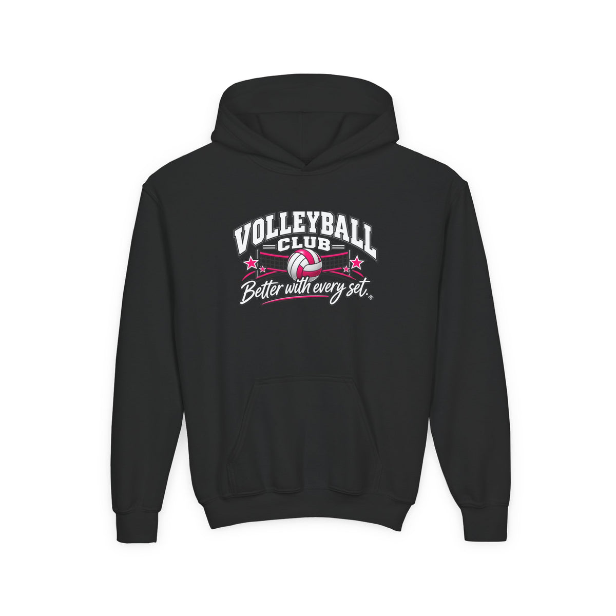 Volleyball Club Youth Hoodie | Better With Every Set | Girls Volleyball Youth Hoodie