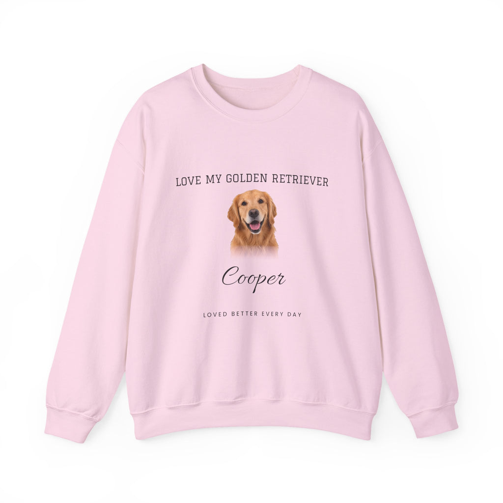 Custom Pet Photo Sweatshirt - Loved Better Every Day | Your Dog or Cat Photo & Name | Love My Pack | Rescue Mama | Gildan Sweatshirt