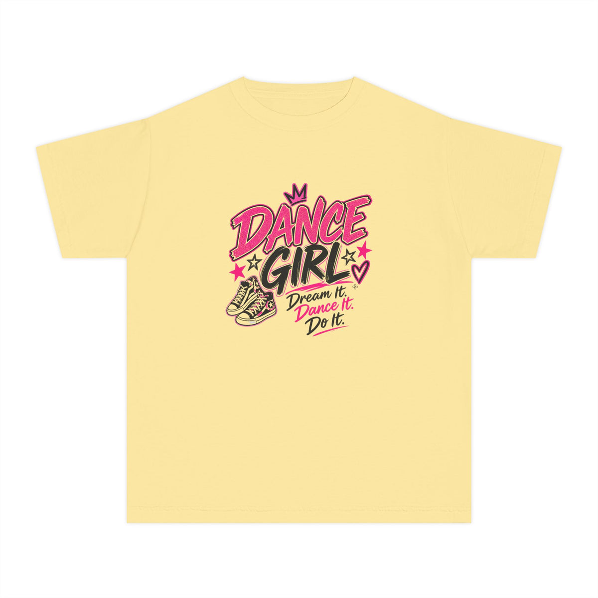Dance Girl Youth T-Shirt | Dream It, Dance It, Do It | Girls Dance Comfort Colors Youth Tee
