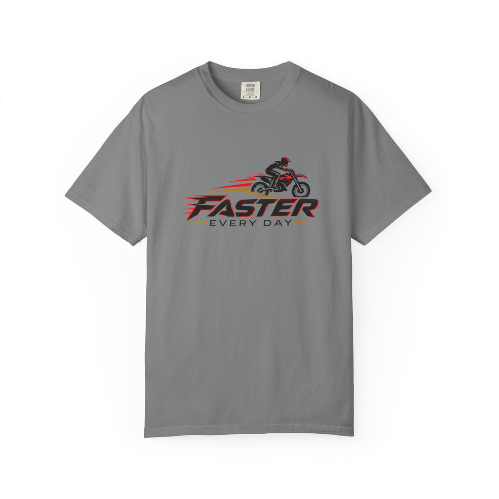 Faster Every Day Dirt Bike Logo Tee | Motocross Shirt | Comfort Colors T-Shirt
