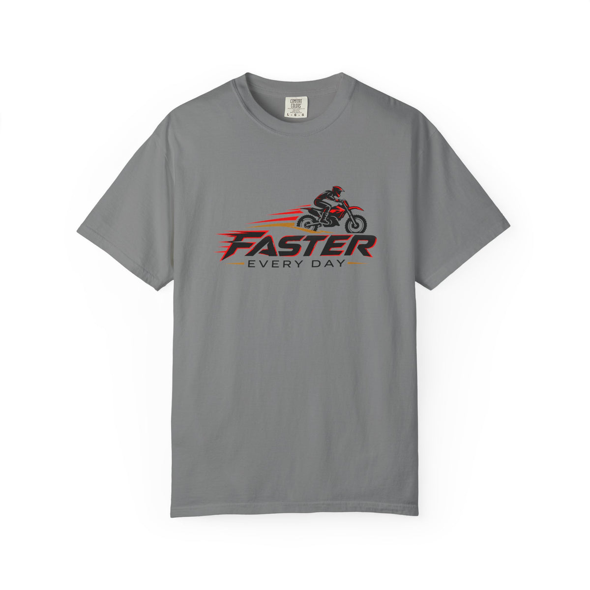 Faster Every Day Dirt Bike Logo Tee | Motocross Shirt | Comfort Colors T-Shirt