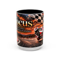 Focus - Every Corner Is an Opportunity for Greatness | 15 oz Motorcycle Racing Mug, Coffee Cup