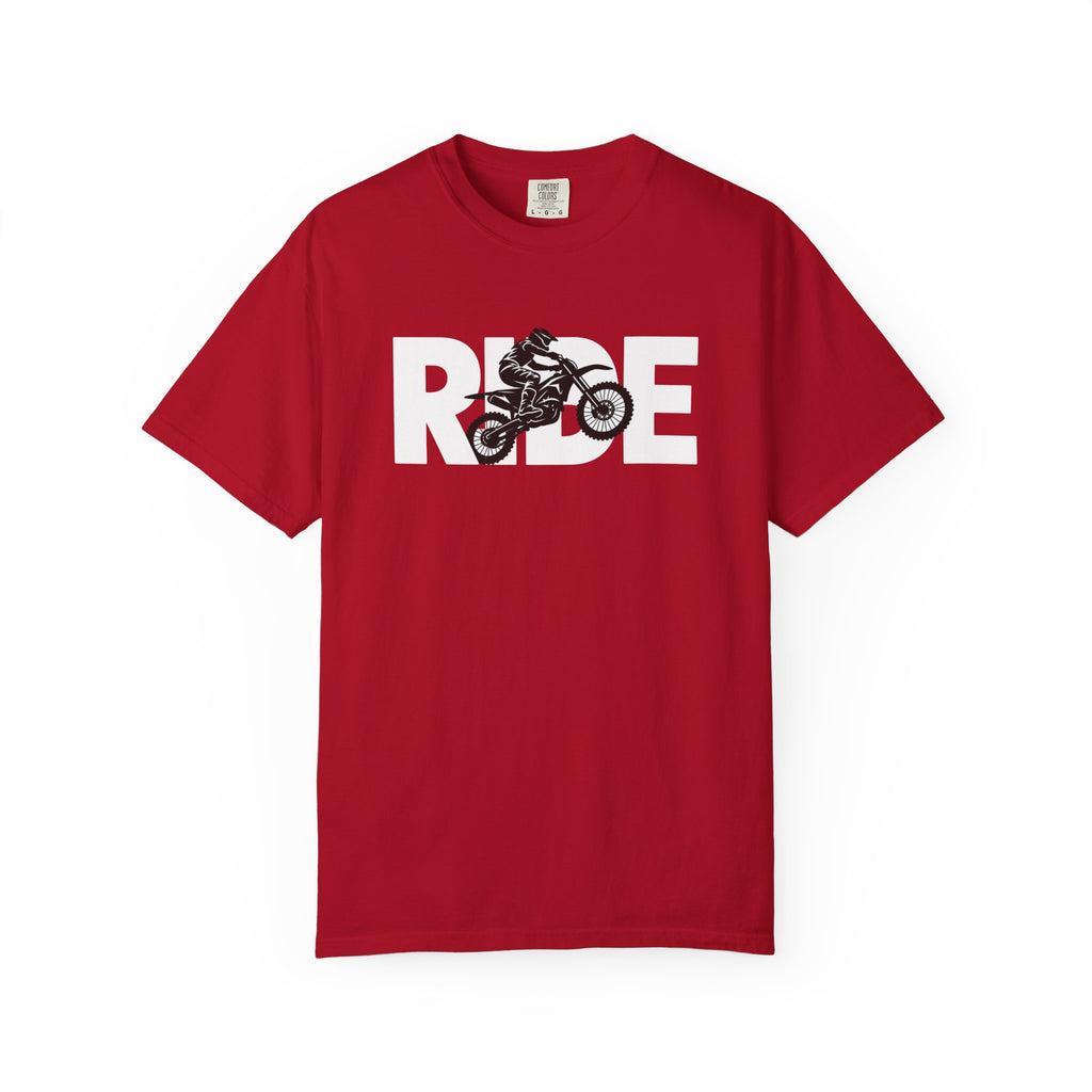 RIDE Dirt Bike T-Shirt | Dirt Bike Rider Graphic | Comfort Colors Tee