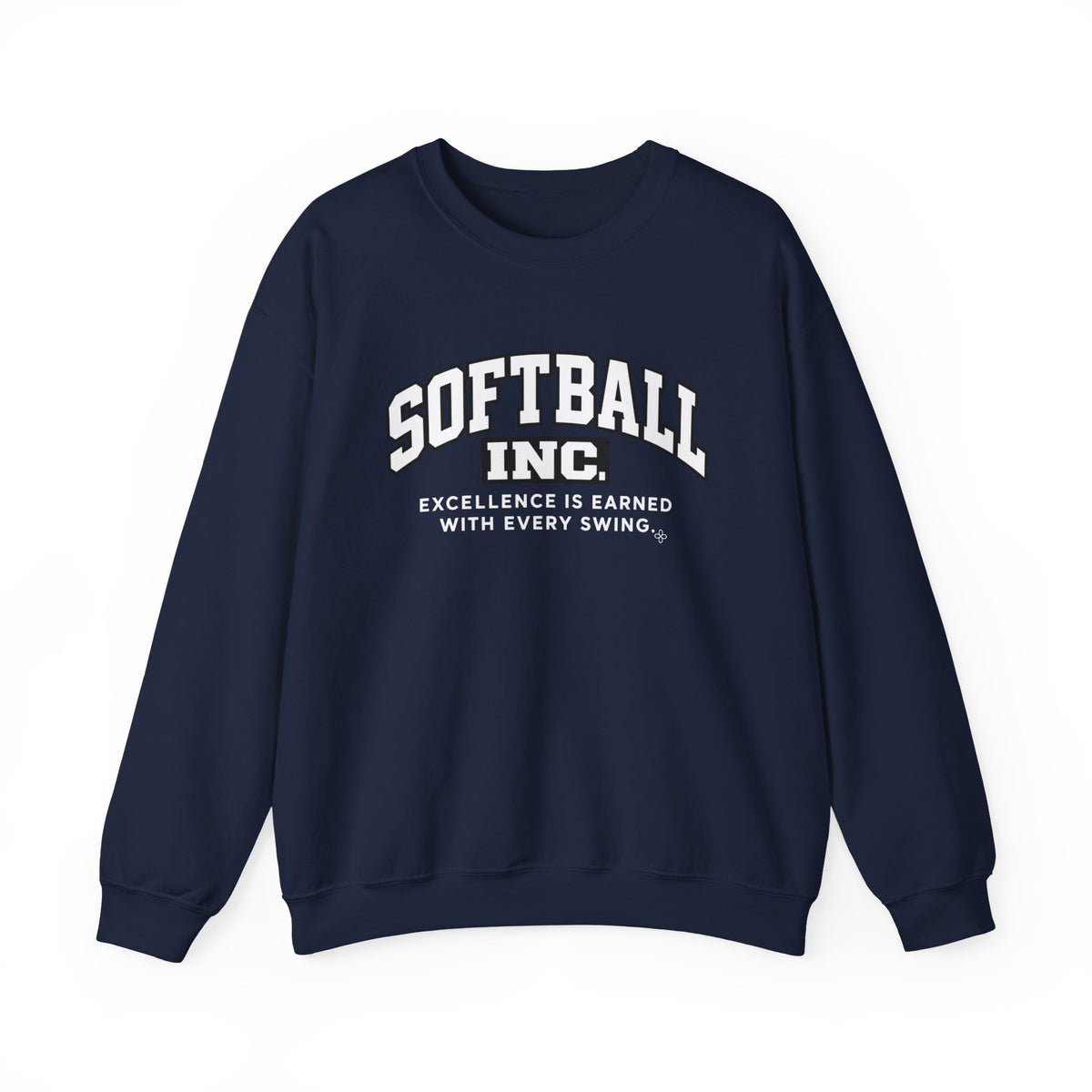 Softball Inc. Sweatshirt | Excellence Is Earned With Every Swing | Softball Gildan Crewneck