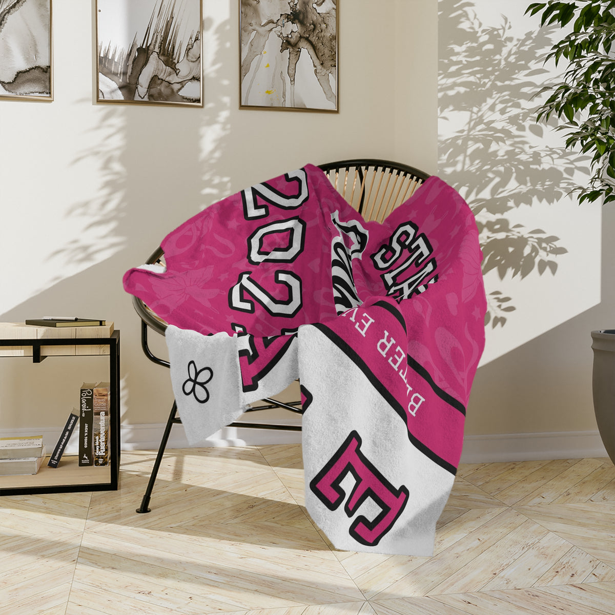 Personalized Dance Blanket - Varsity Split Design | Custom Team Name, Class Year & Dancer Name | Dancer, Recital Gift | Plush Throw