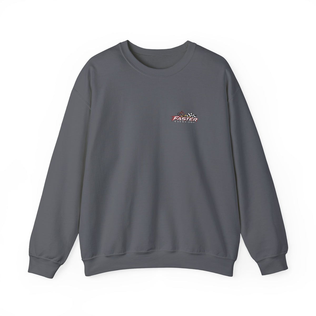 Send It - The Biggest Jumps Begin with Belief | Motocross Dirt Bike Sweatshirt | Front Logo and Back Print | Gildan Crewneck Sweatshirt