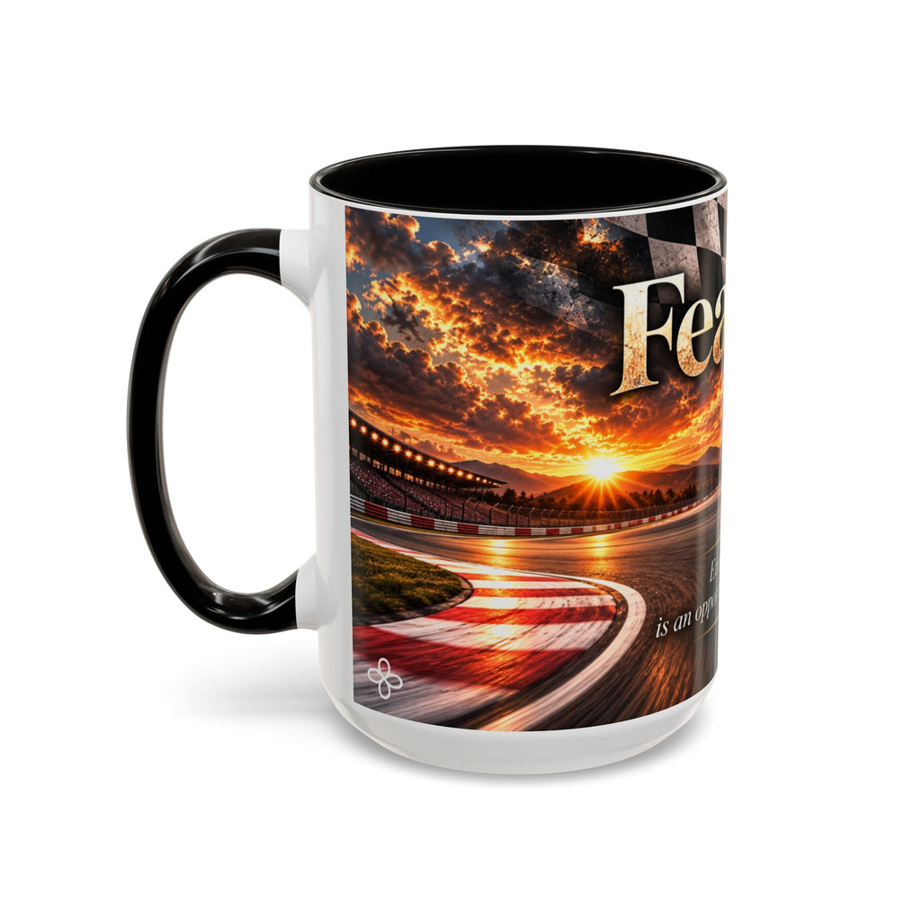 Fearless - Every Corner Is an Opportunity for Greatness | 15 oz Sport Bike Racing Mug, Coffee Cup