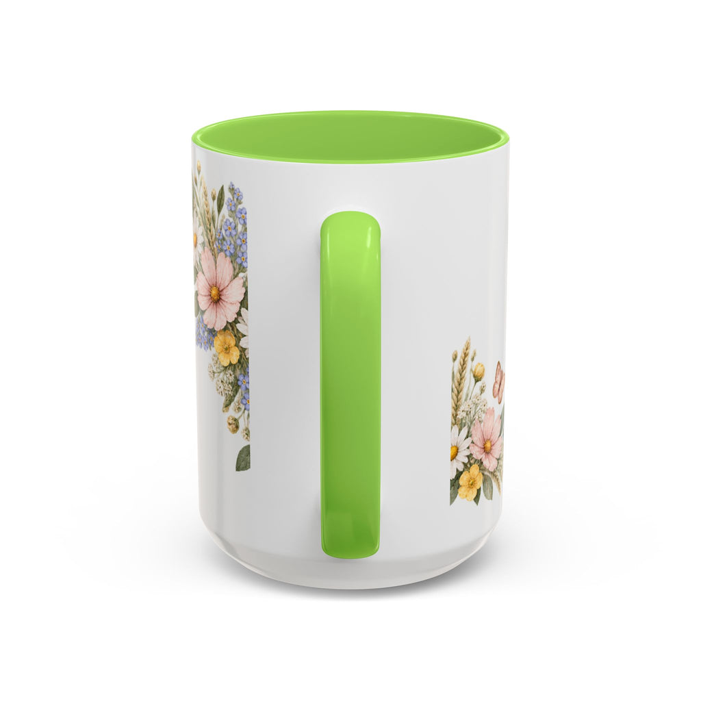Blessed Grateful Faithful Coffee Mug 15oz | In Every Season | Floral Christian Mug