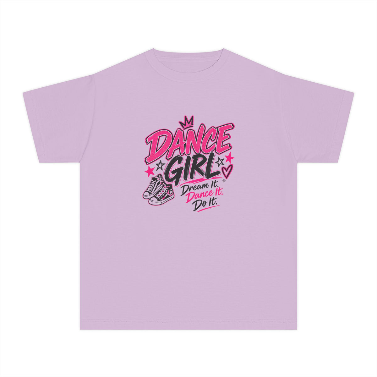 Dance Girl Youth T-Shirt | Dream It, Dance It, Do It | Girls Dance Comfort Colors Youth Tee