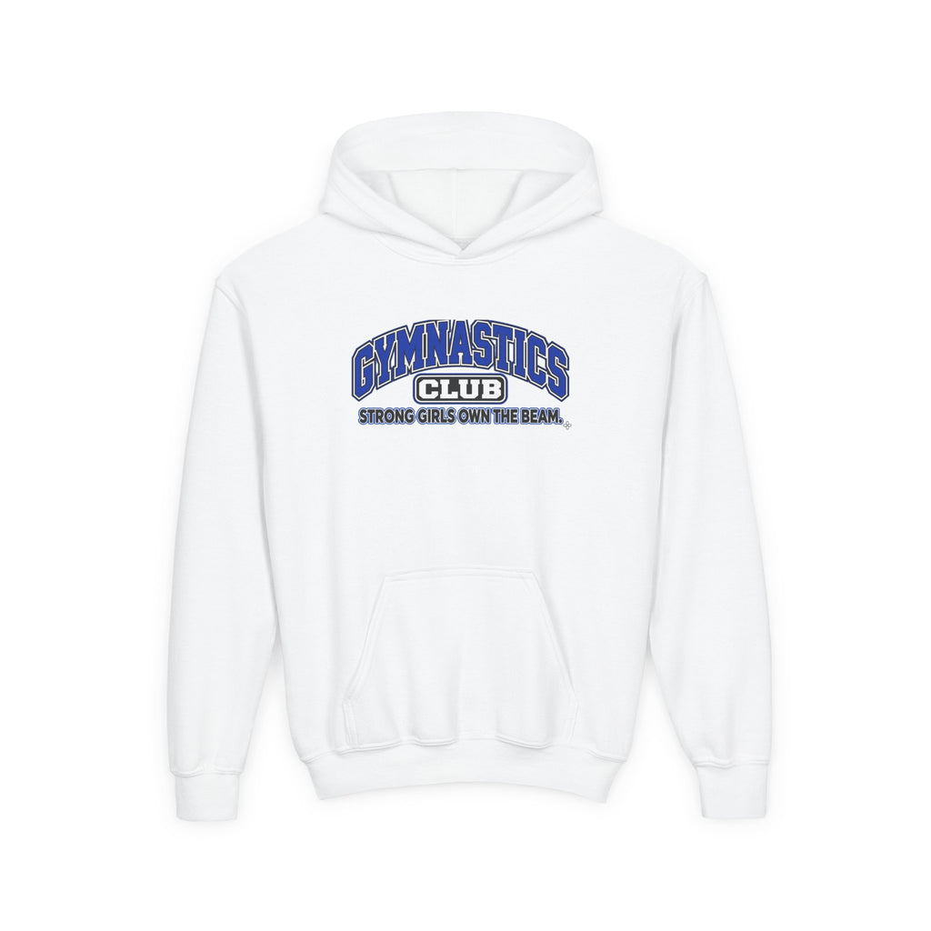 Gymnastics Club Youth Hoodie | Strong Girls Own the Beam | Girls Gymnastics Youth Hoodie