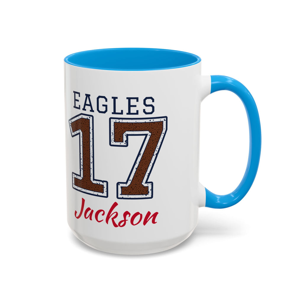 Personalized Football Mom Mug - Proud Today. Proud Always. | Custom Team Name, Number & Player Name | Football Dad, Grandma Gift | 15 oz