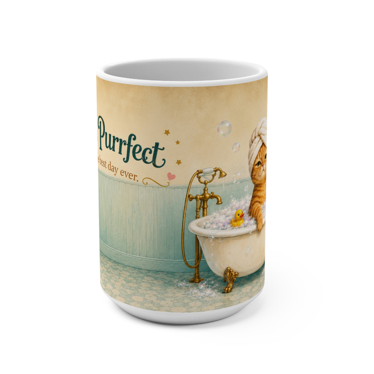 Today is Purrfect - 15 oz Funny Cat Mug, Coffee Cup