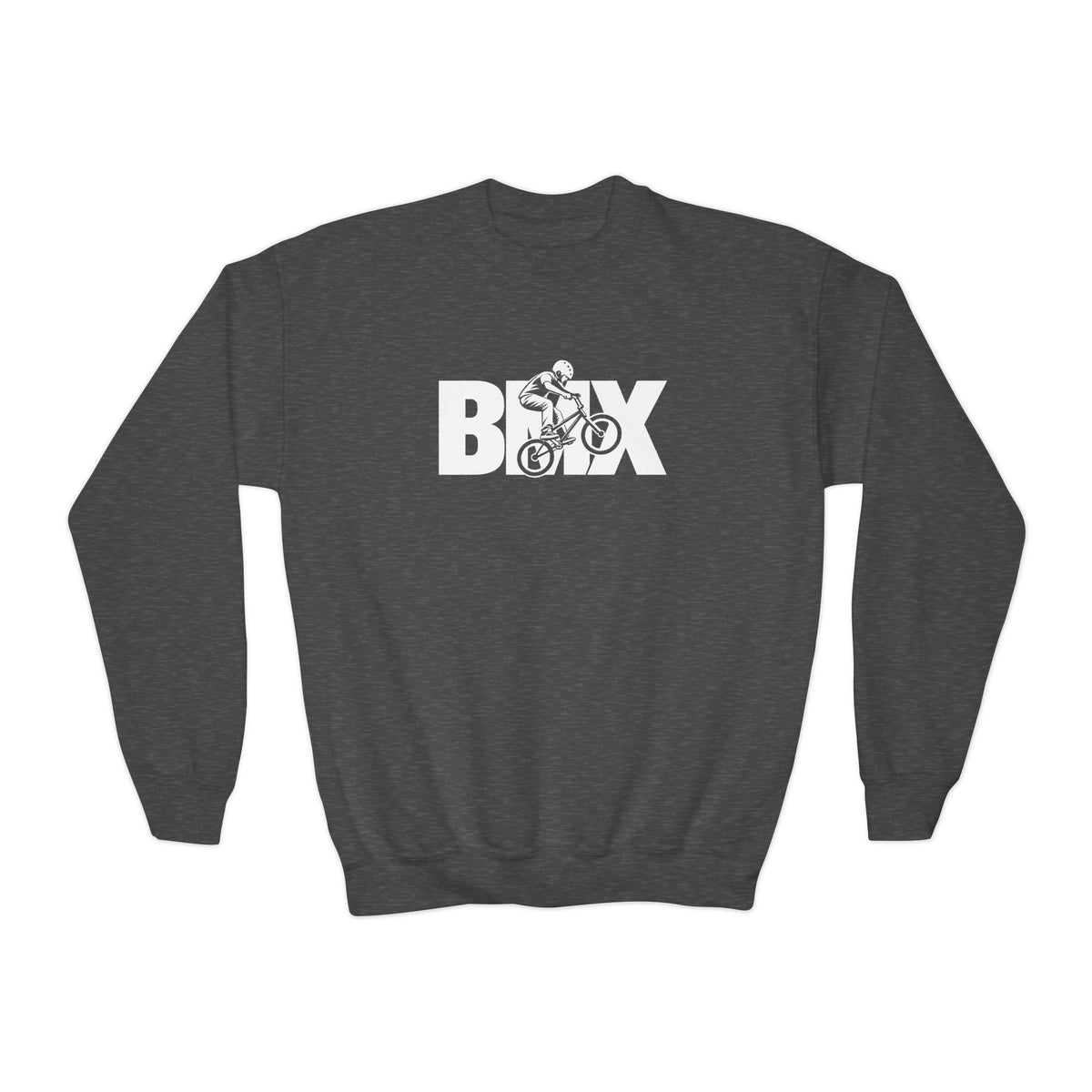 BMX Youth Sweatshirt | BMX Rider Graphic | Kids Youth Crewneck
