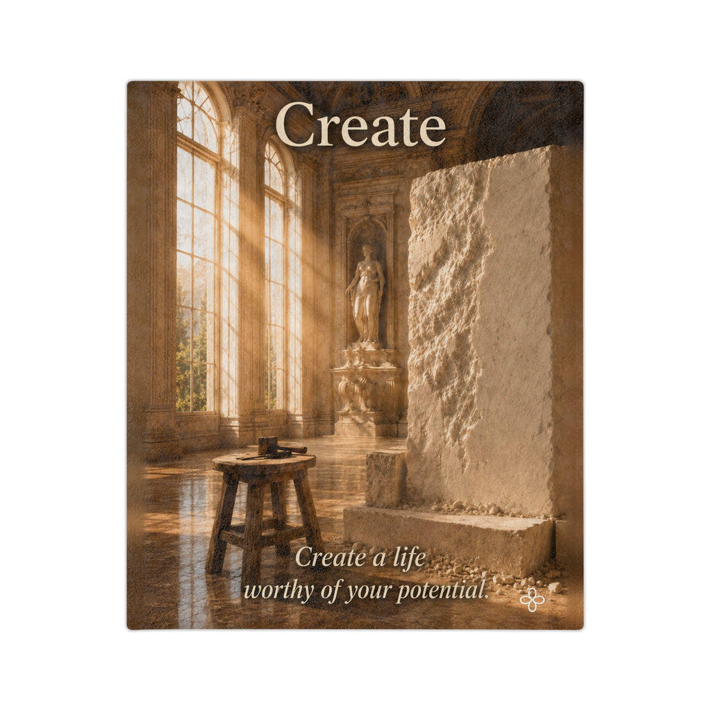 Create Motivational Blanket | Inspirational Quote Plush Throw Blanket | Uplifting Gift | Better Every Day