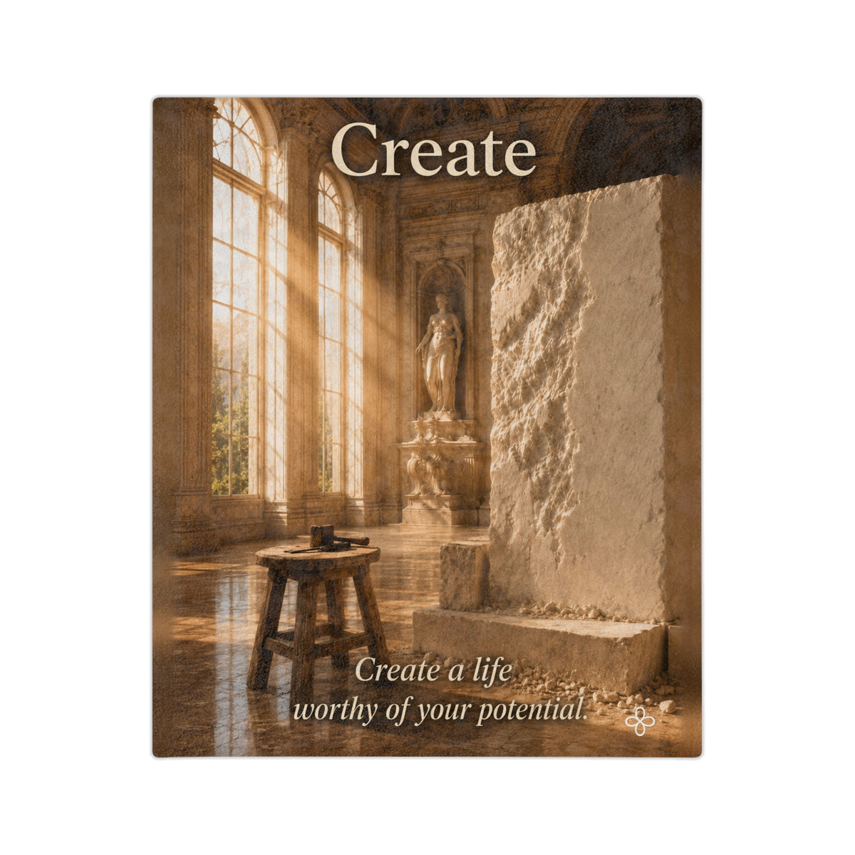 Create Motivational Blanket | Inspirational Quote Plush Throw Blanket | Uplifting Gift | Better Every Day