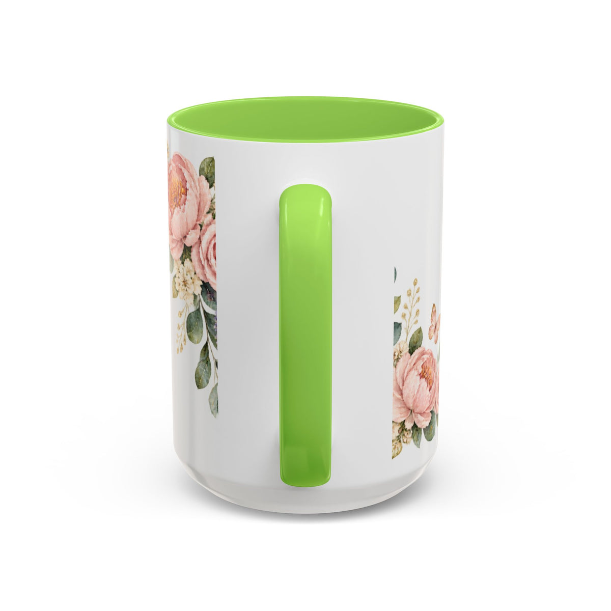Courage Coffee Mug 15oz | It Begins When You Choose To Believe | Floral Christian Mug