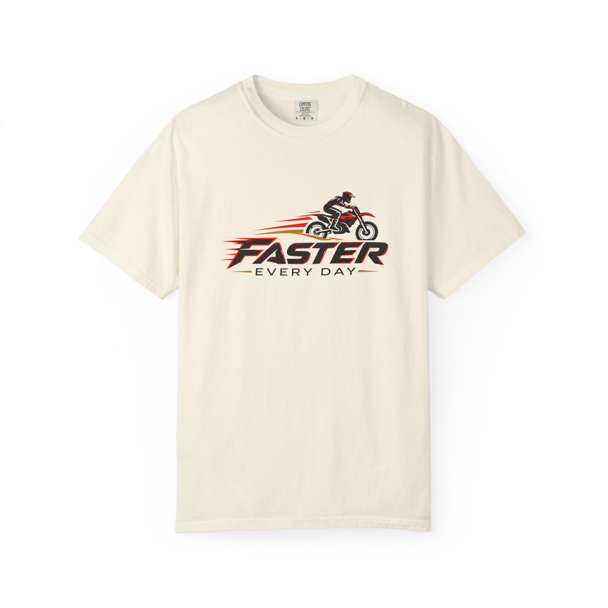 Faster Every Day Dirt Bike Logo Tee | Motocross Shirt | Comfort Colors T-Shirt