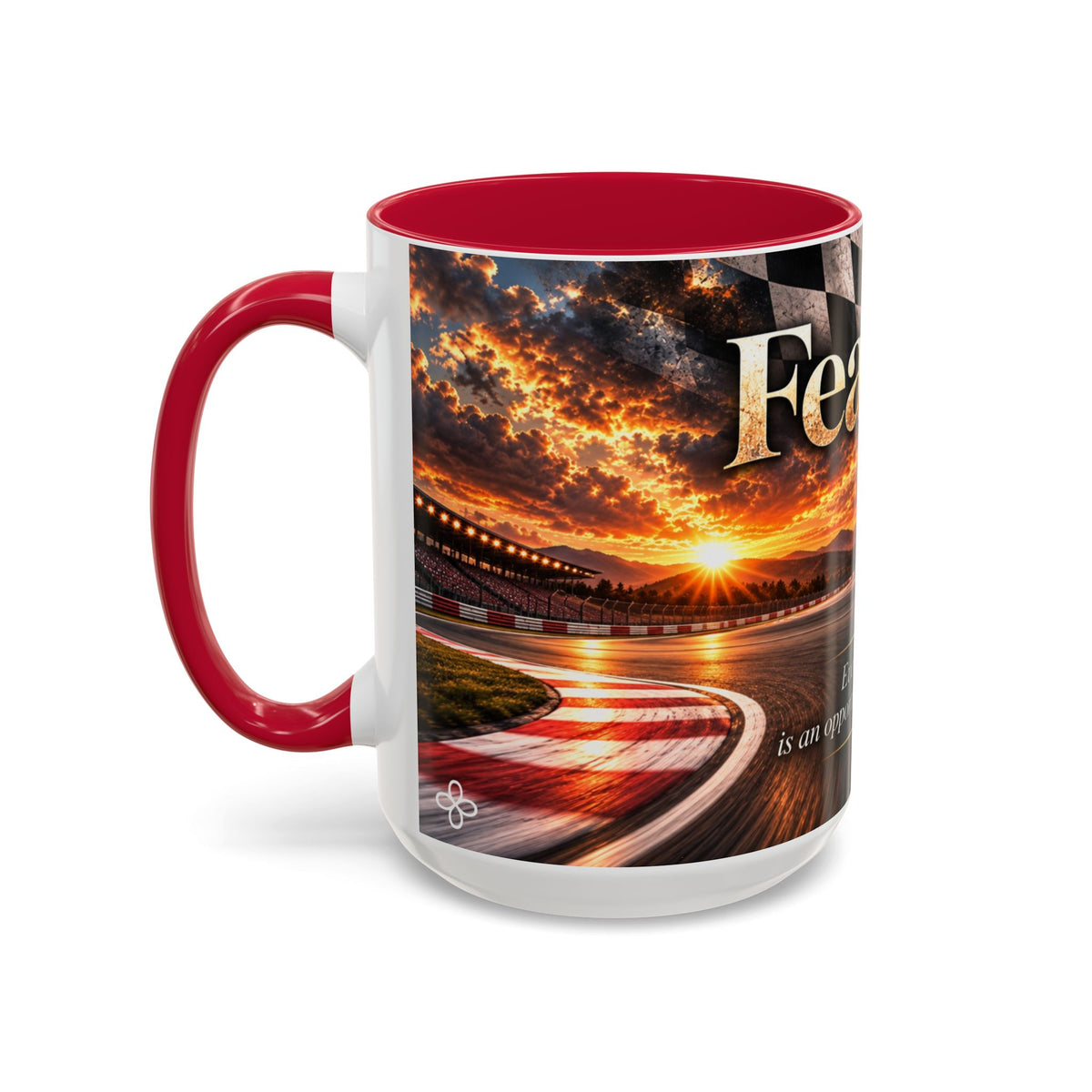 Fearless - Every Corner Is an Opportunity for Greatness | 15 oz Sport Bike Racing Mug, Coffee Cup