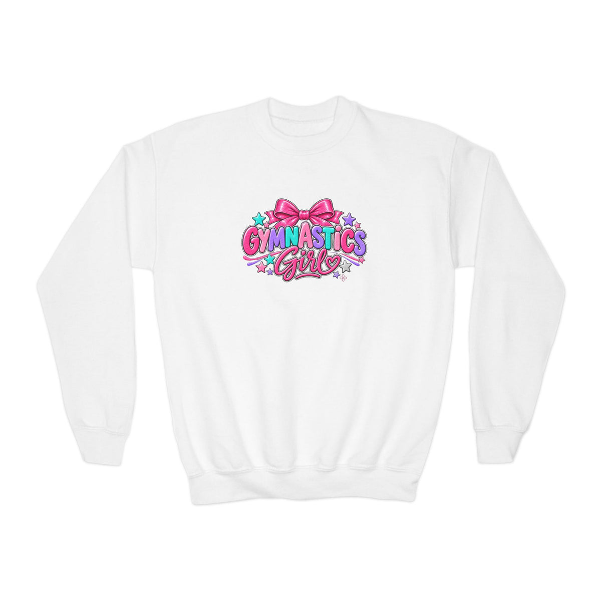 Gymnastics Girl Youth Sweatshirt | Girls Gymnastics Youth Crewneck