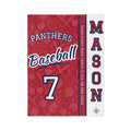 Personalized Baseball Blanket - Varsity Split Design | Custom Team Name, Number or Class Year & Player Name | Baseball Player, Senior Night Gift | Plush Throw