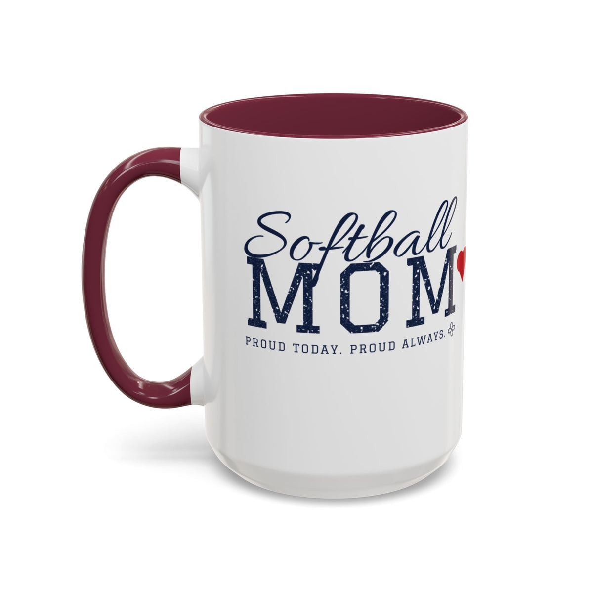 Personalized Softball Mom Mug - Proud Today. Proud Always. | Custom Team Name, Number & Player Name | Softball Dad, Grandma Gift | 15 oz