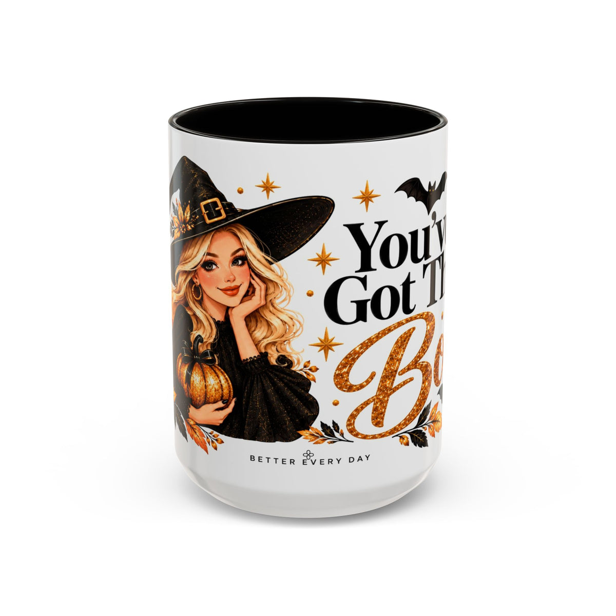 Halloween Mug, Cute 15oz Fall Coffee Mug, Funny Spooky Halloween Gift | YOU'VE GO THIS BOO, Inspirational Mug