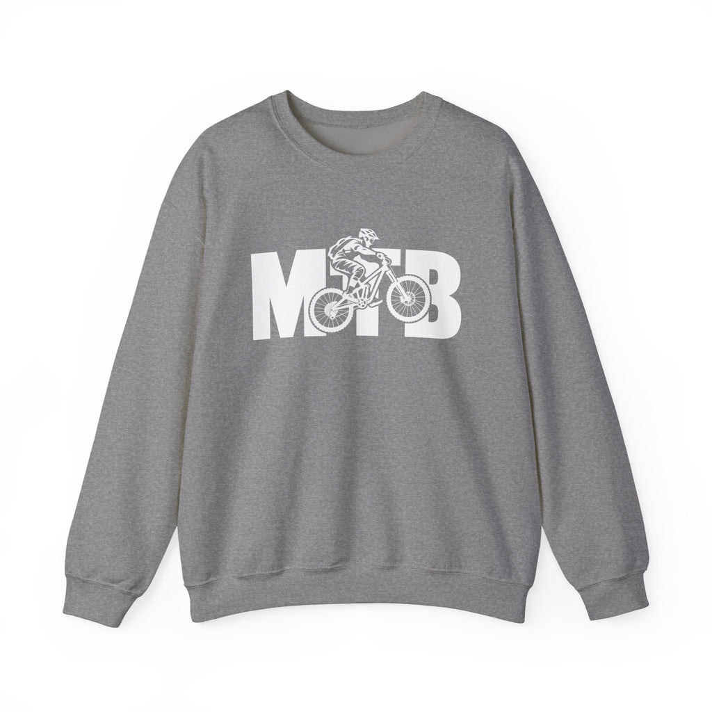 MTB Mountain Bike Sweatshirt | Mountain Bike Rider Graphic | Gildan Crewneck