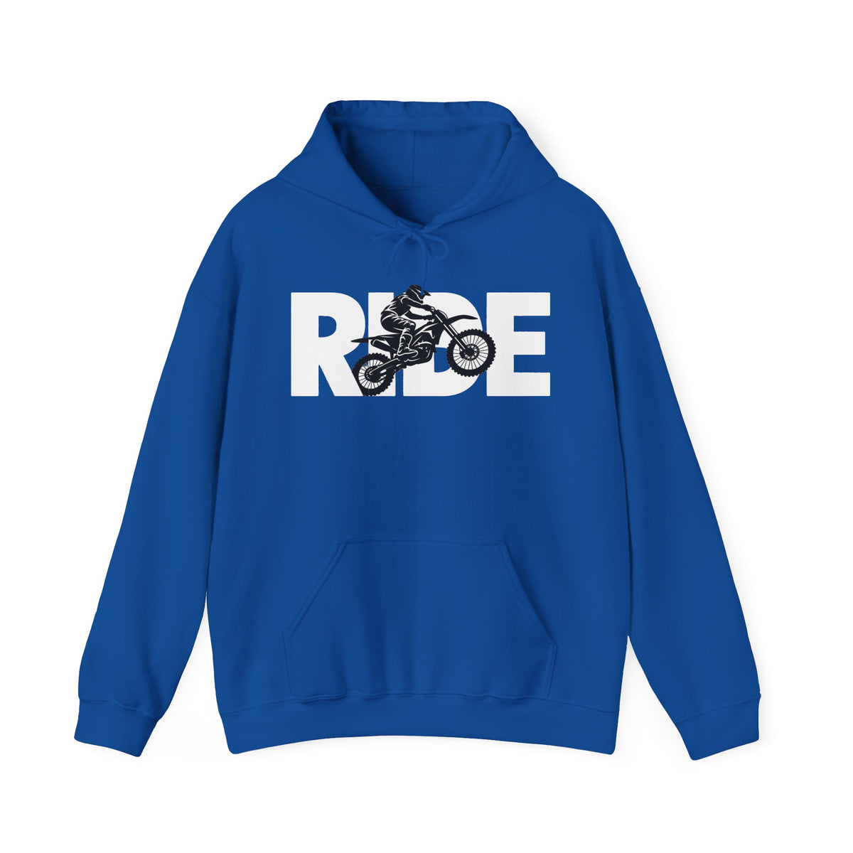 RIDE Dirt Bike Hoodie | Dirt Bike Rider Graphic | Gildan Hoodie