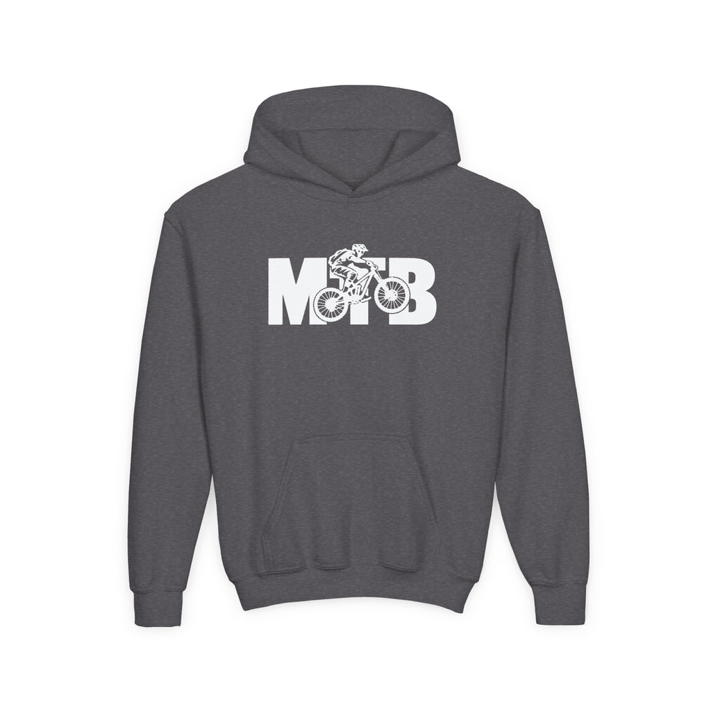 MTB Mountain Bike Youth Hoodie | Mountain Bike Rider Graphic | Kids Youth Hoodie
