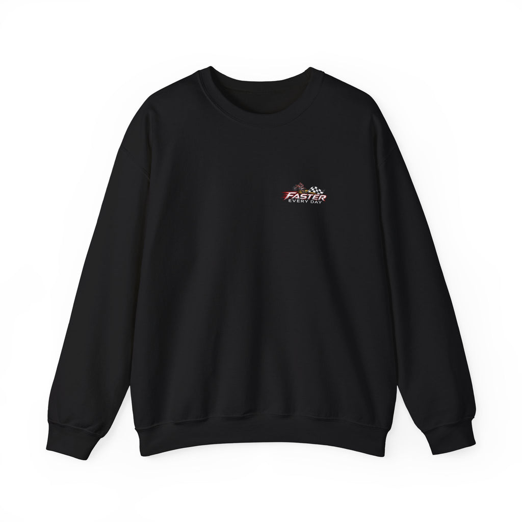 Send It - The Biggest Jumps Begin with Belief | Motocross Dirt Bike Sweatshirt | Front Logo and Back Print | Gildan Crewneck Sweatshirt