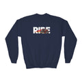 RIDE Sport Bike Youth Sweatshirt | Sport Bike Rider Graphic | Kids Youth Crewneck