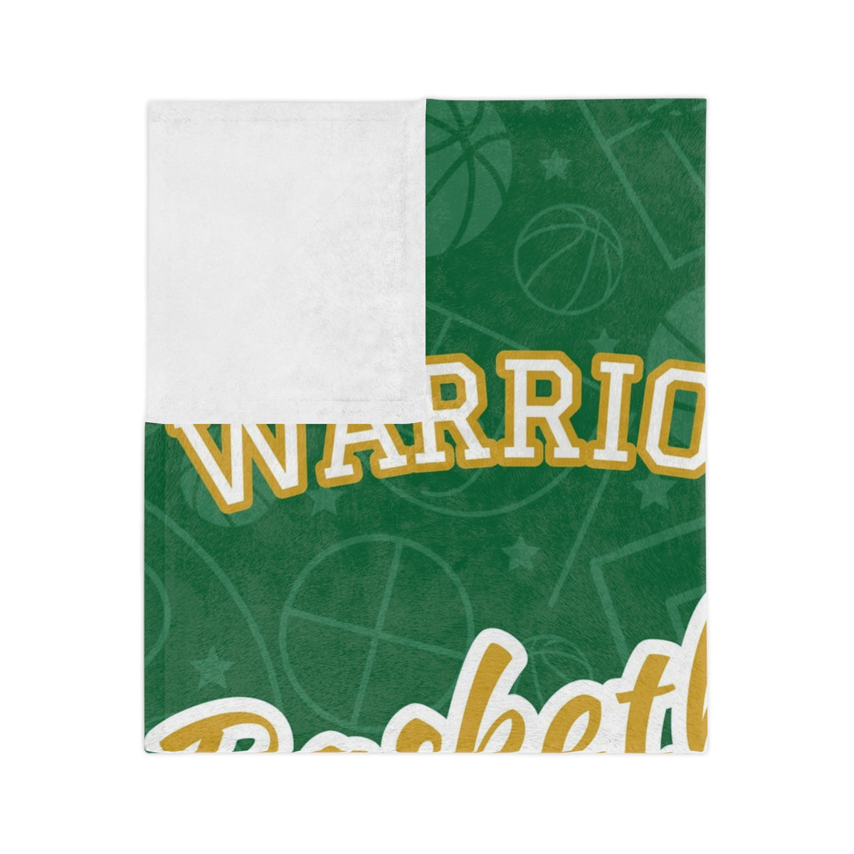 Personalized Basketball Blanket - Varsity Split Design | Custom Team Name, Number or Class Year & Player Name | Basketball Player, Senior Night Gift | Plush Throw
