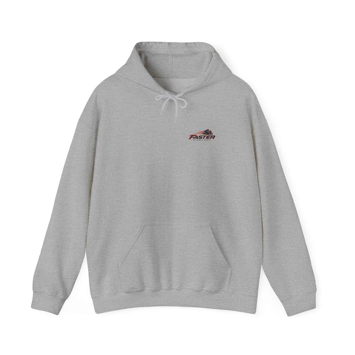 Faster Every Day Ride to Be Better Sport Bike Hoodie | Front Logo and Back Print | Gildan Hoodie