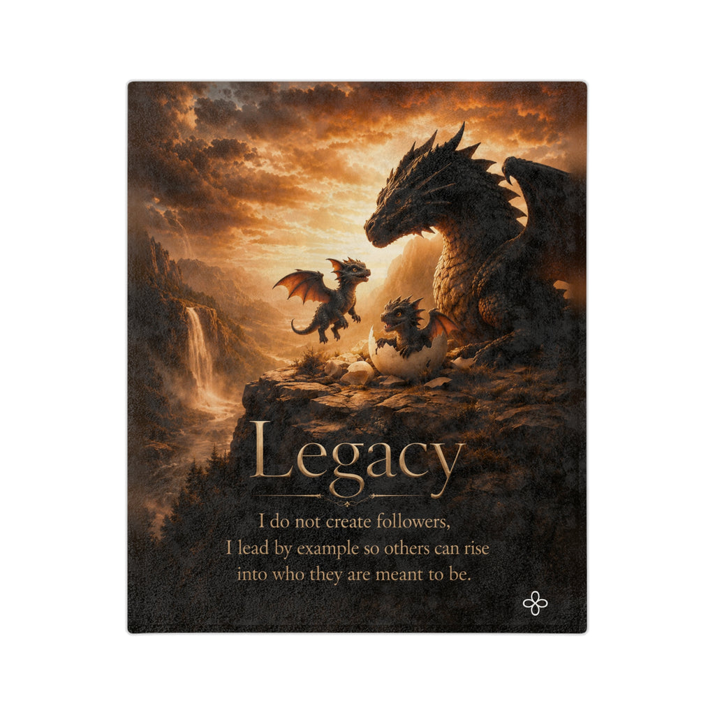 Legacy Motivational Blanket | Inspirational Quote Plush Throw Blanket | Uplifting Gift | Better Every Day