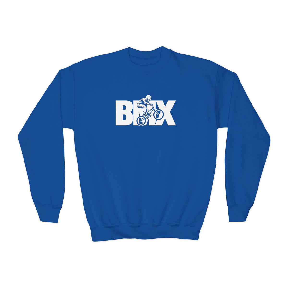 BMX Youth Sweatshirt | BMX Rider Graphic | Kids Youth Crewneck