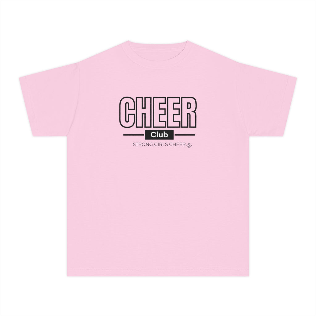 Cheer Club Youth T-Shirt | Strong Girls Cheer | Girls Cheer Comfort Colors Youth Tee