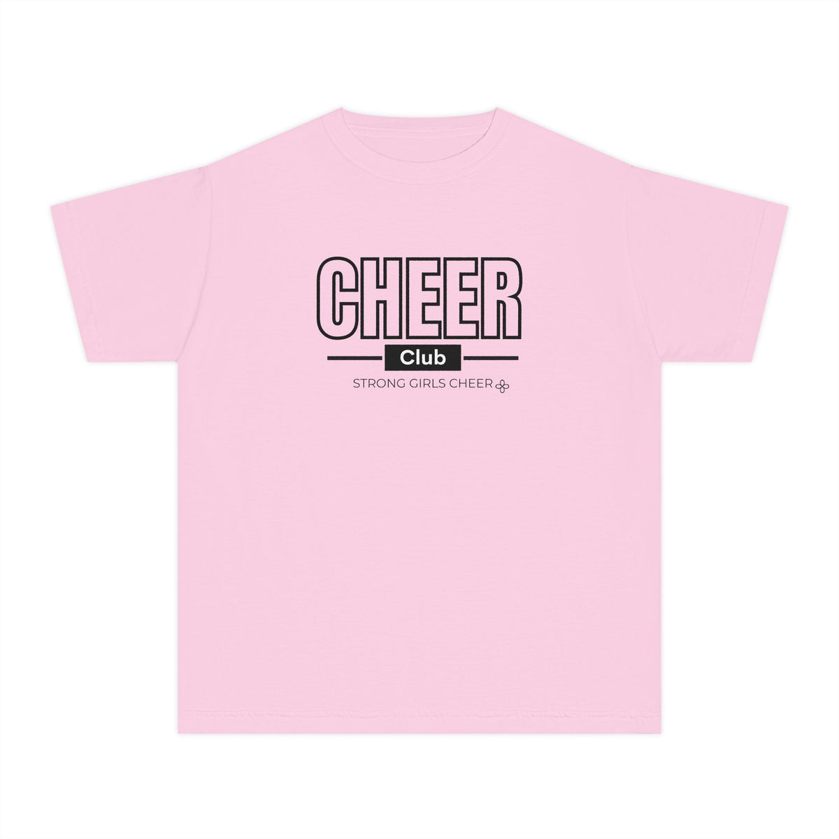 Cheer Club Youth T-Shirt | Strong Girls Cheer | Girls Cheer Comfort Colors Youth Tee