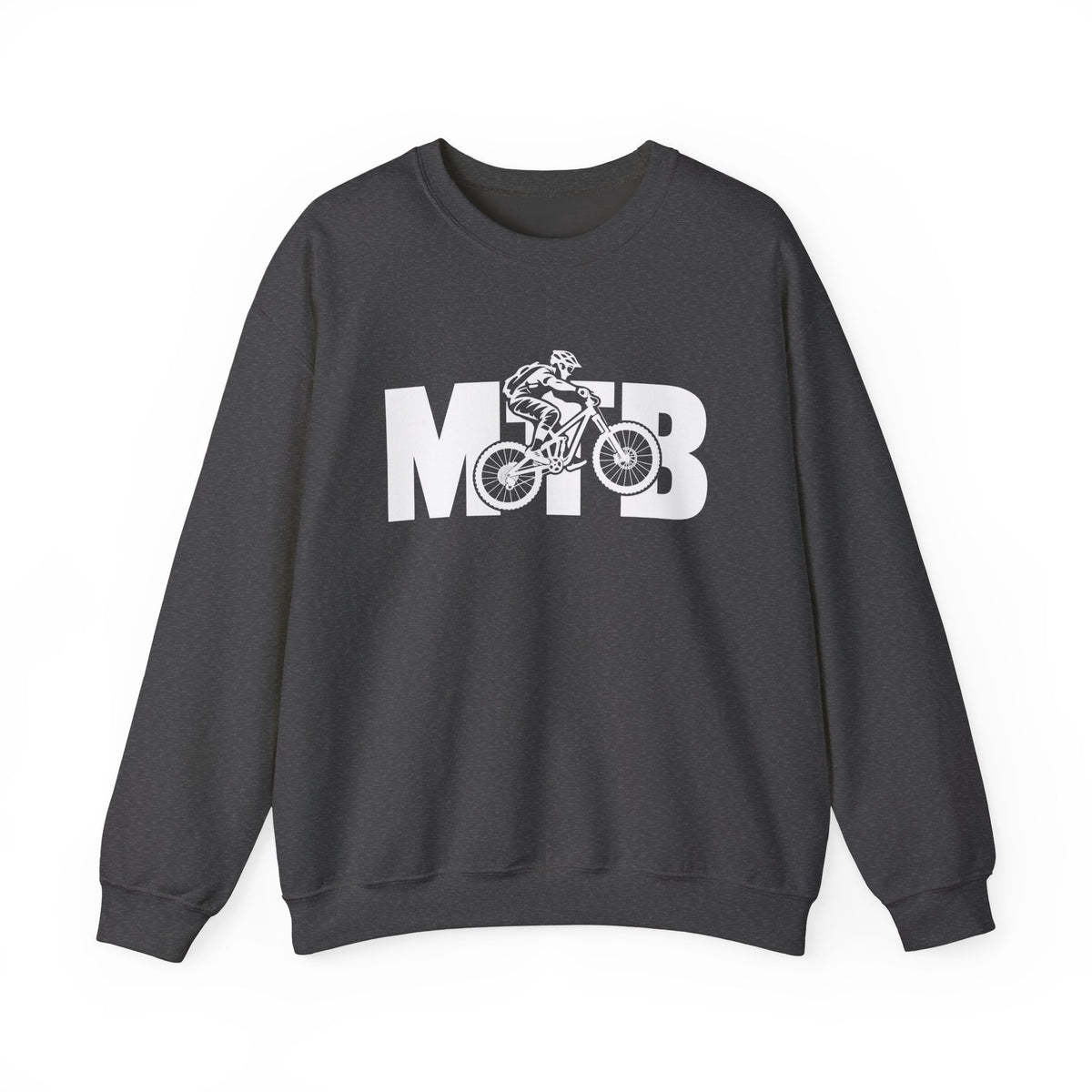 MTB Mountain Bike Sweatshirt | Mountain Bike Rider Graphic | Gildan Crewneck