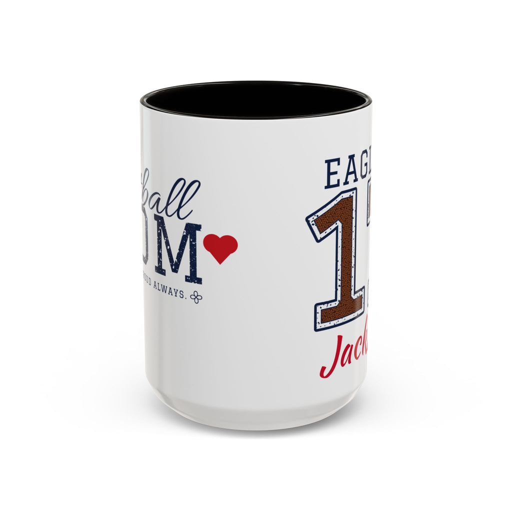 Personalized Football Mom Mug - Proud Today. Proud Always. | Custom Team Name, Number & Player Name | Football Dad, Grandma Gift | 15 oz