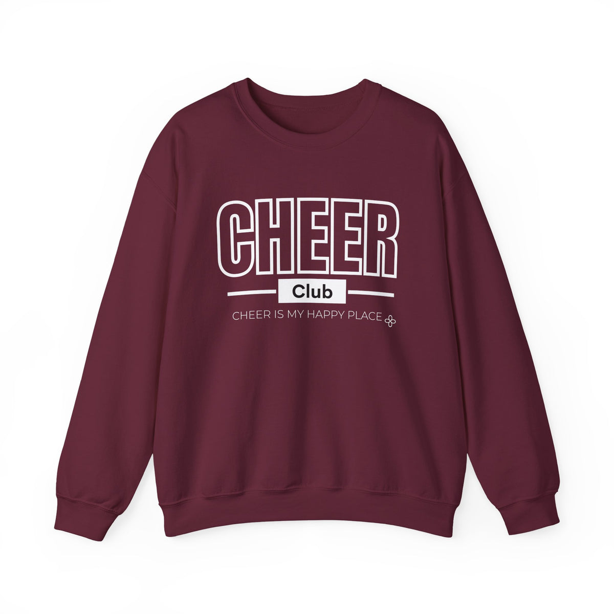 Cheer Club Sweatshirt | Cheer Is My Happy Place | Cheer Gildan Crewneck