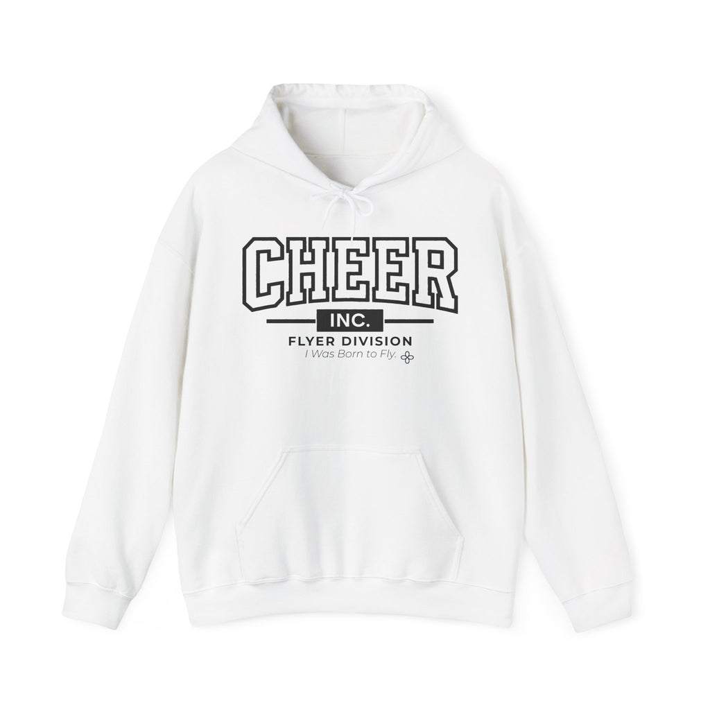Cheer Inc. Flyer Division Hoodie | I Was Born to Fly | Cheer Gildan Hoodie