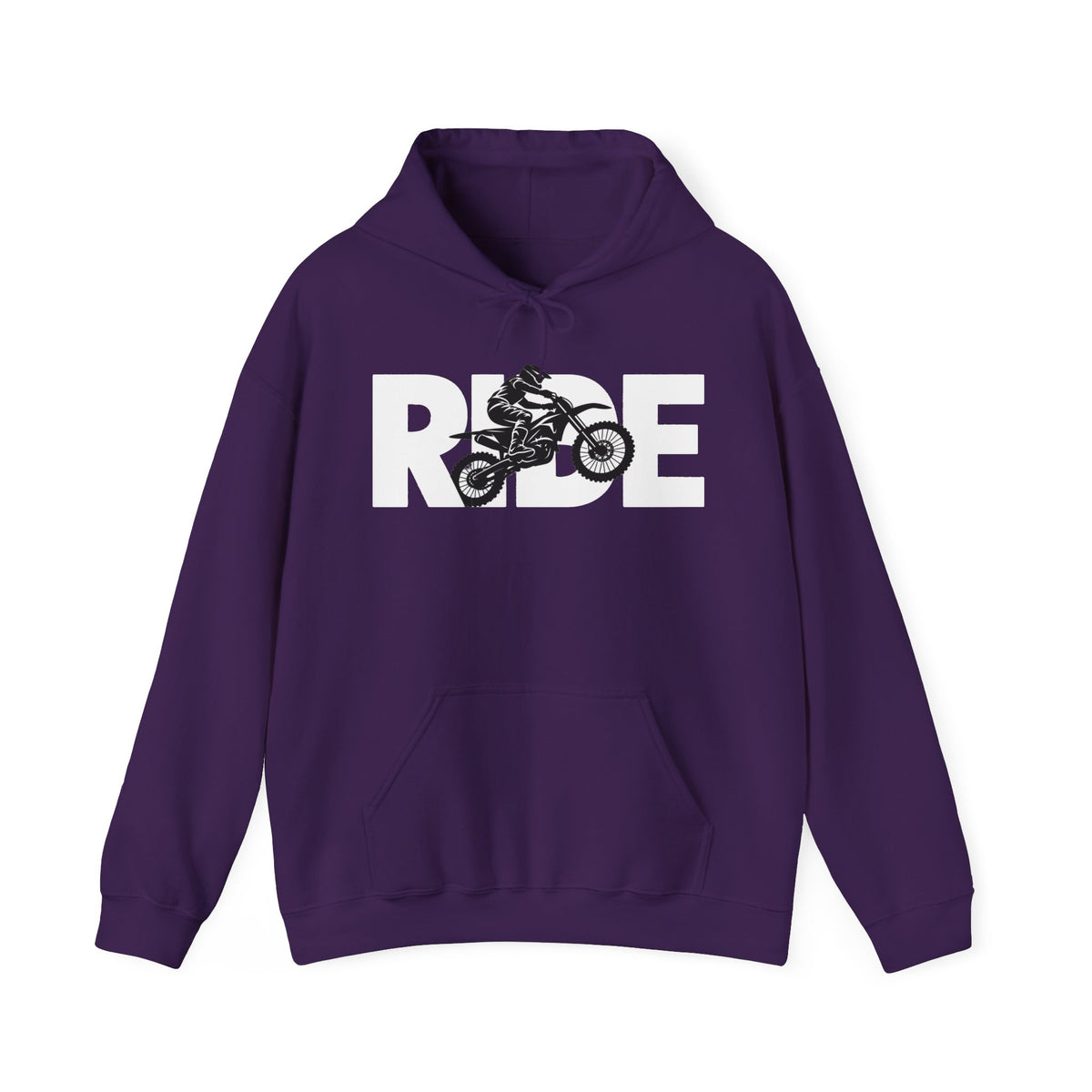 RIDE Dirt Bike Hoodie | Dirt Bike Rider Graphic | Gildan Hoodie