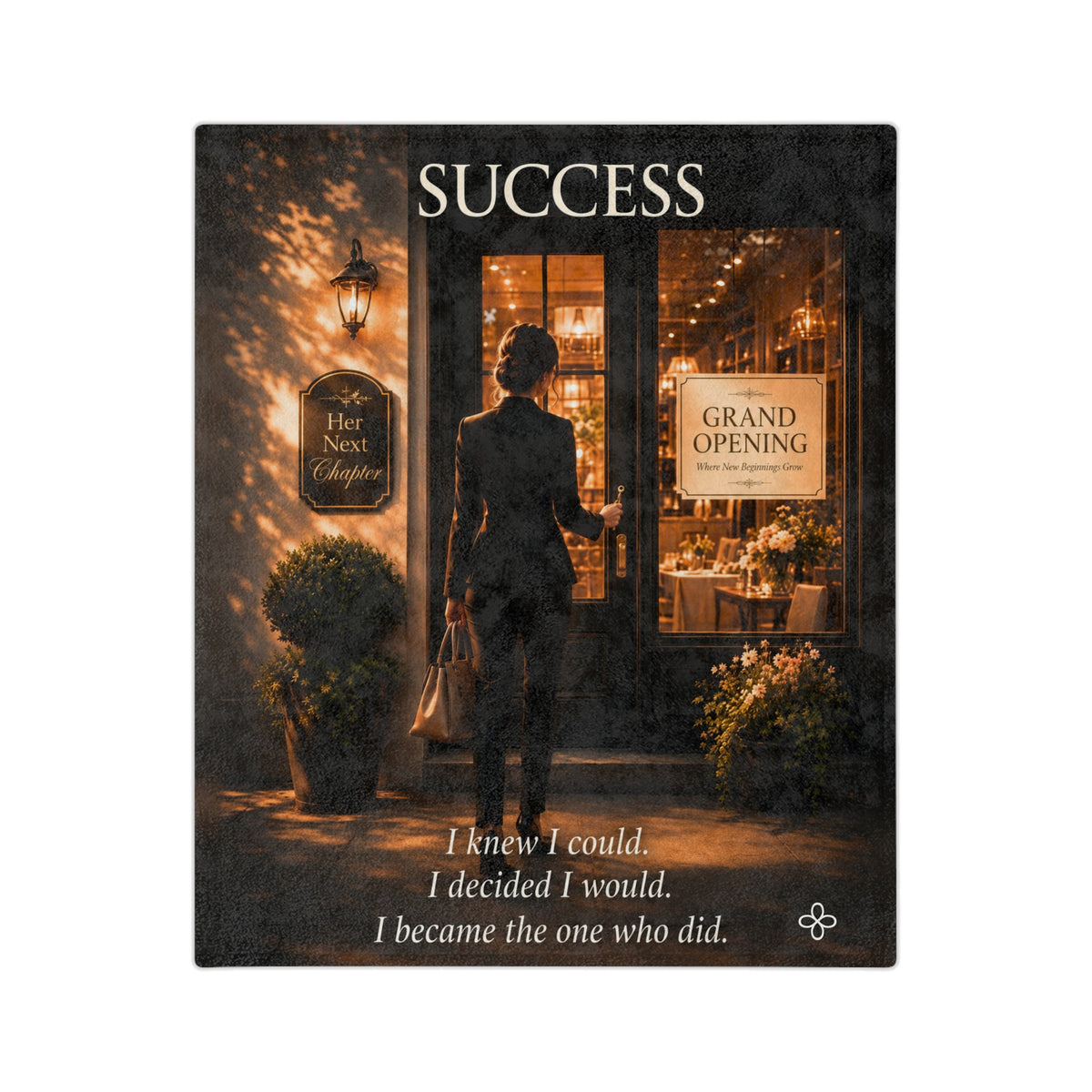 Success Motivational Blanket | Inspirational Quote Plush Throw Blanket | Uplifting Gift | Better Every Day